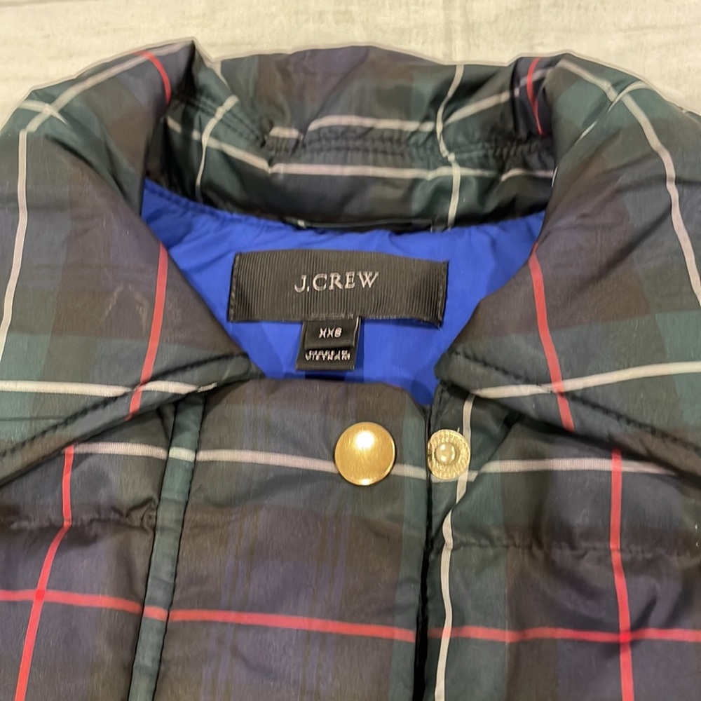 J Crew EUC XXS Puffer Vest w/ detachable hood - Picture 4 of 7